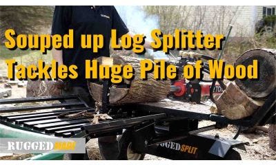 Boost Log Splitting Speed with Bigger Engine & Pump