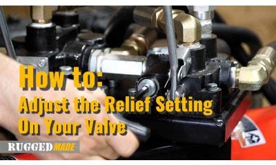 Adjusting the Relief Setting on Your Log Splitter Valve