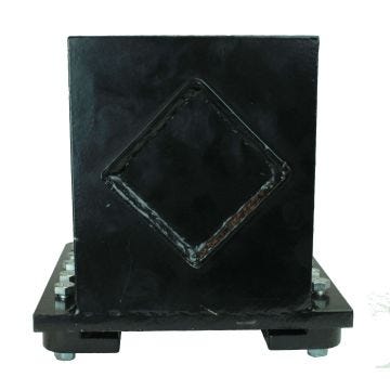 Log Splitter Sliding Push Plate: Fits 6.9" Beam, 2.375" Cylinder Rod End