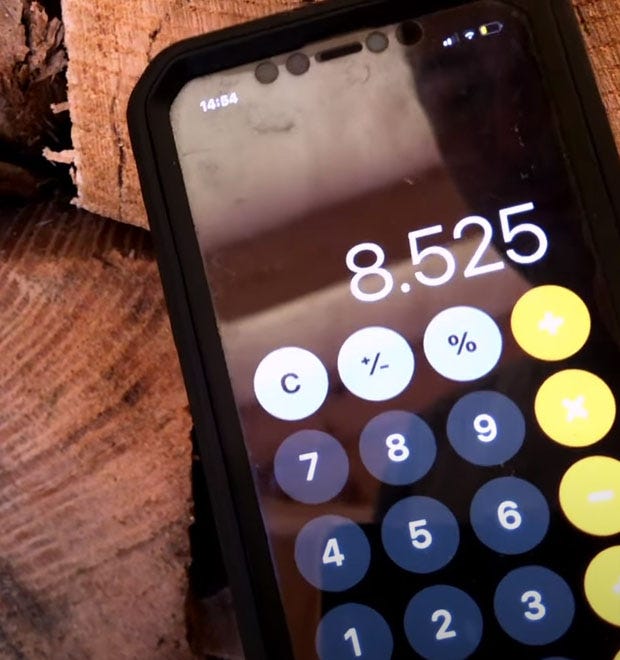 8.525 on a calculator